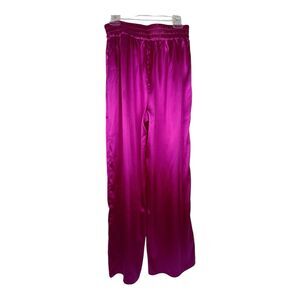Band of Gypsies Pants Size Medium Hot Pink Fuchsia Satin Feel NWT